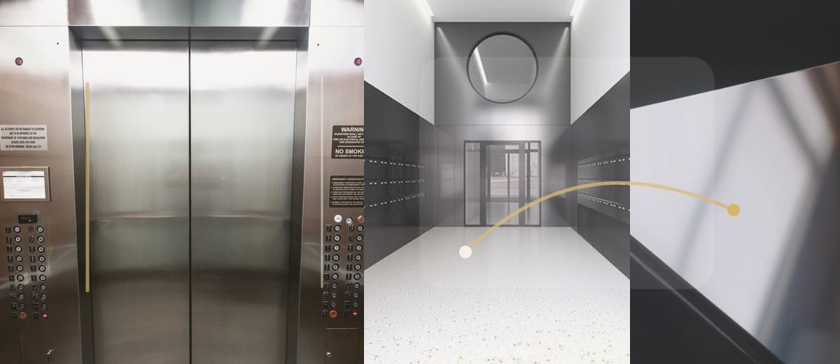 BA stainless steel bright finish for elevator interior and decorative panels