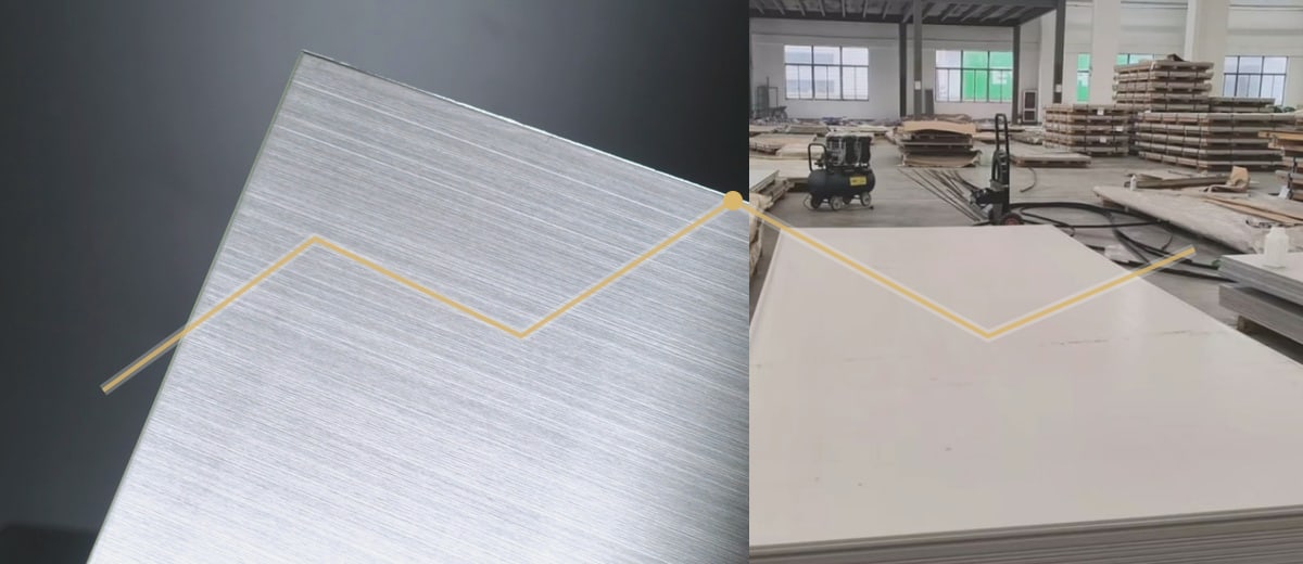 Laser Cutting / Fabrication stainless steel protective film application