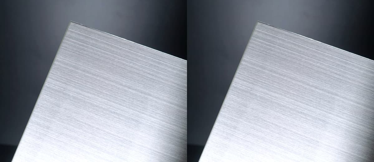 Hairline / No.4 Panels stainless steel protective film application