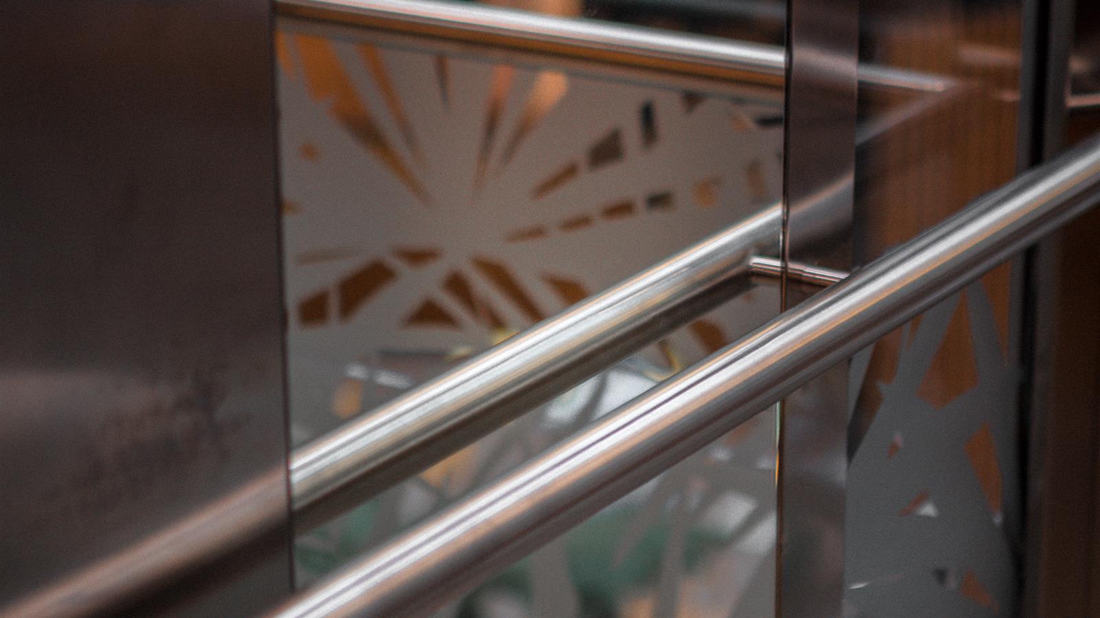 Hairline stainless steel finish for elevator interior and architectural panels