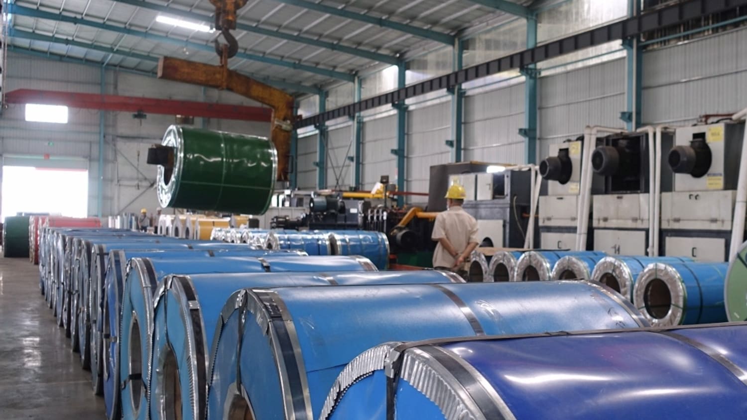 Stainless steel processing protective film export packing and logistics support