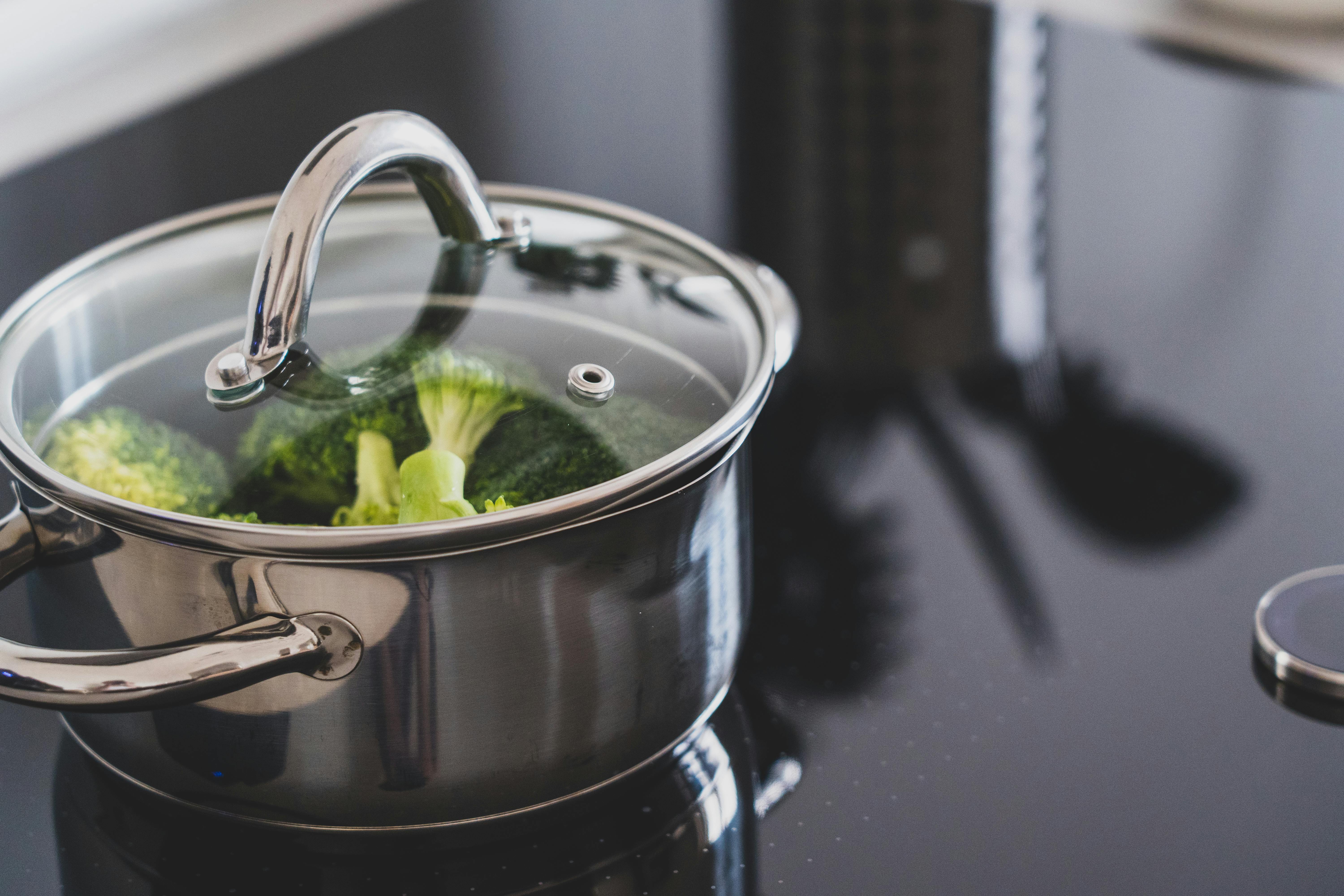 Clean stainless steel finish for food and beverage equipment