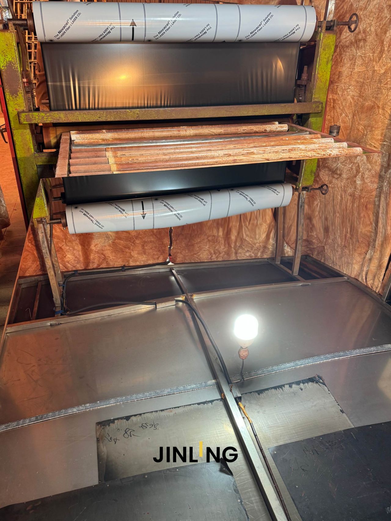 8K mirror stainless steel protective film application line