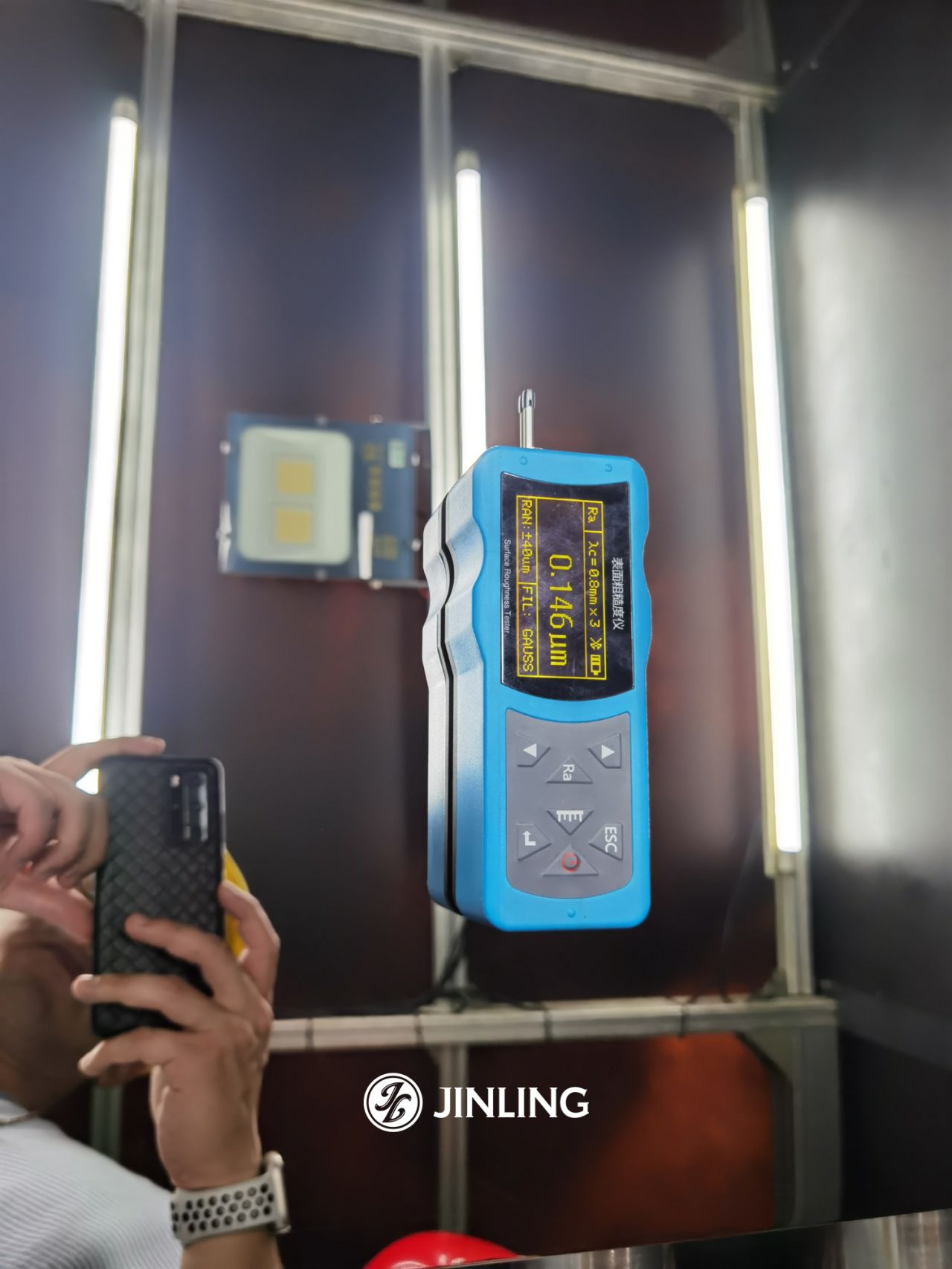 8K mirror finish stainless steel surface light inspection